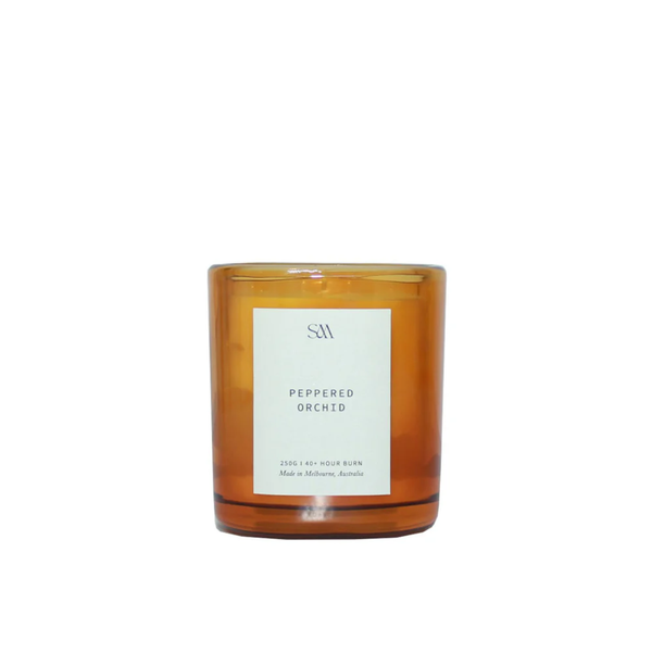 Signature Scented 250g Candle / Peppered Orchid