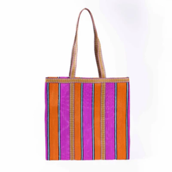 St Tropez Tote / Orange + Fushia