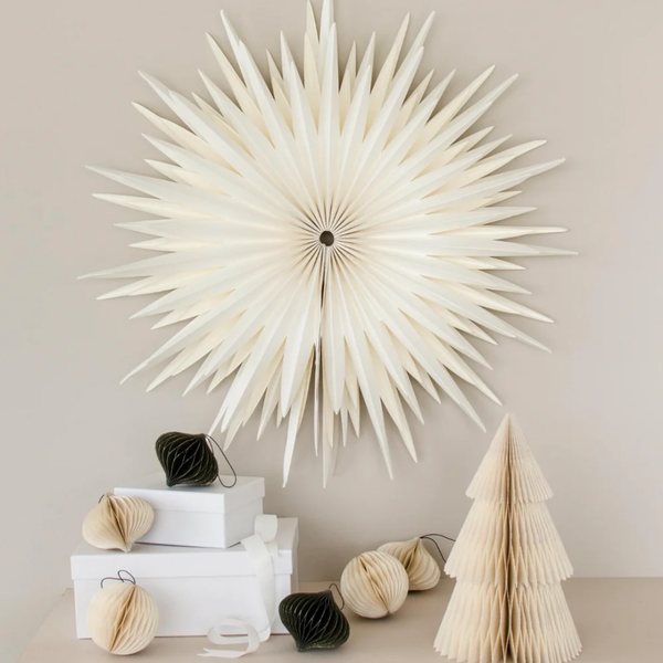 Window + Wall Star Ornament 50cm / Off White