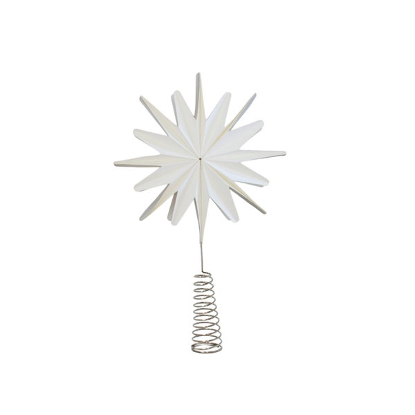 Tree Topper Star 35cm / Off White