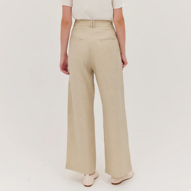 The Single Pleat Pant / Beige