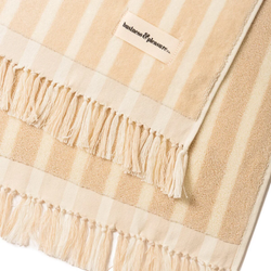 The Beach Towel / Monaco Natural Stripe