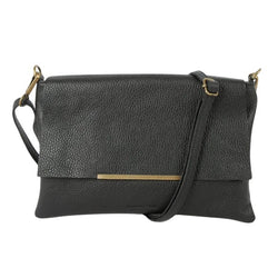 Leather Cross Body Bag / Noir