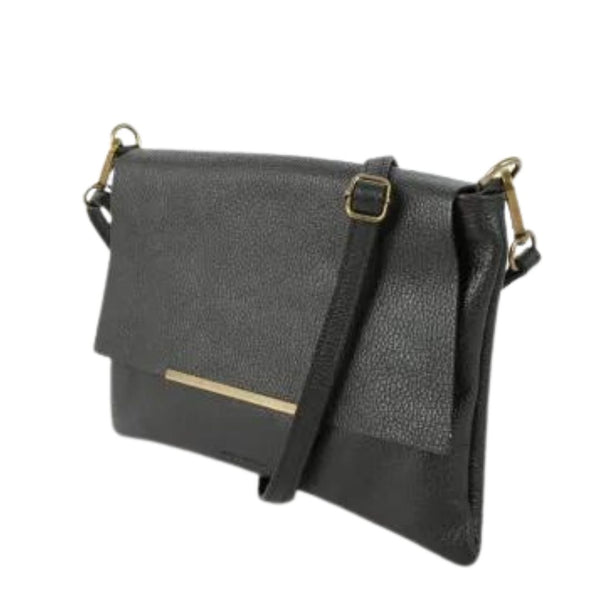 Leather Cross Body Bag / Noir