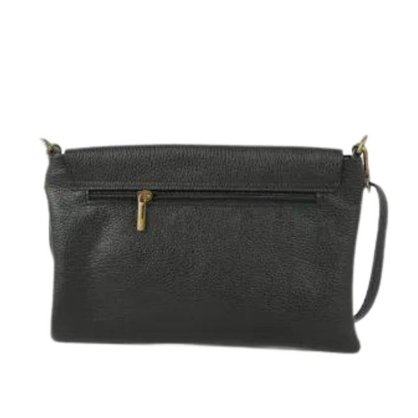 Leather Cross Body Bag / Noir