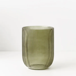 Ripple Bell Vase 21cm / Olive