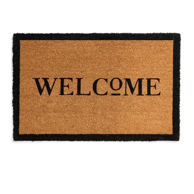 Sloane Doormat / Welcome Black