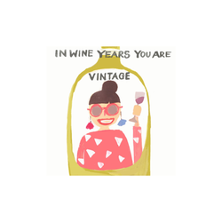 Happy Birthday Card / Wine Years Vintage