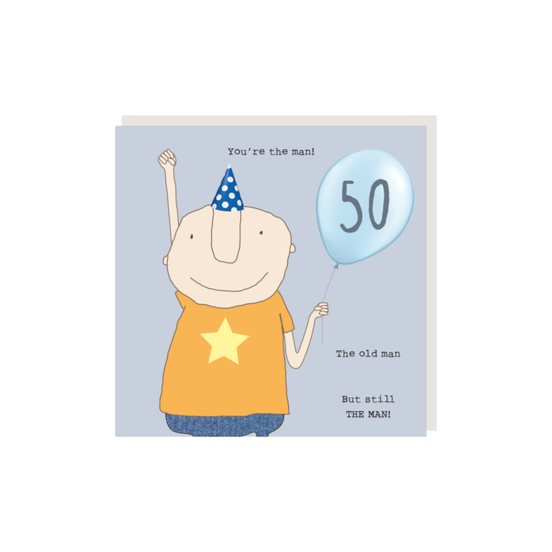 Happy Birthday Card / 50 You're the Man