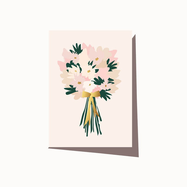 Flower Bunch Card / Cream