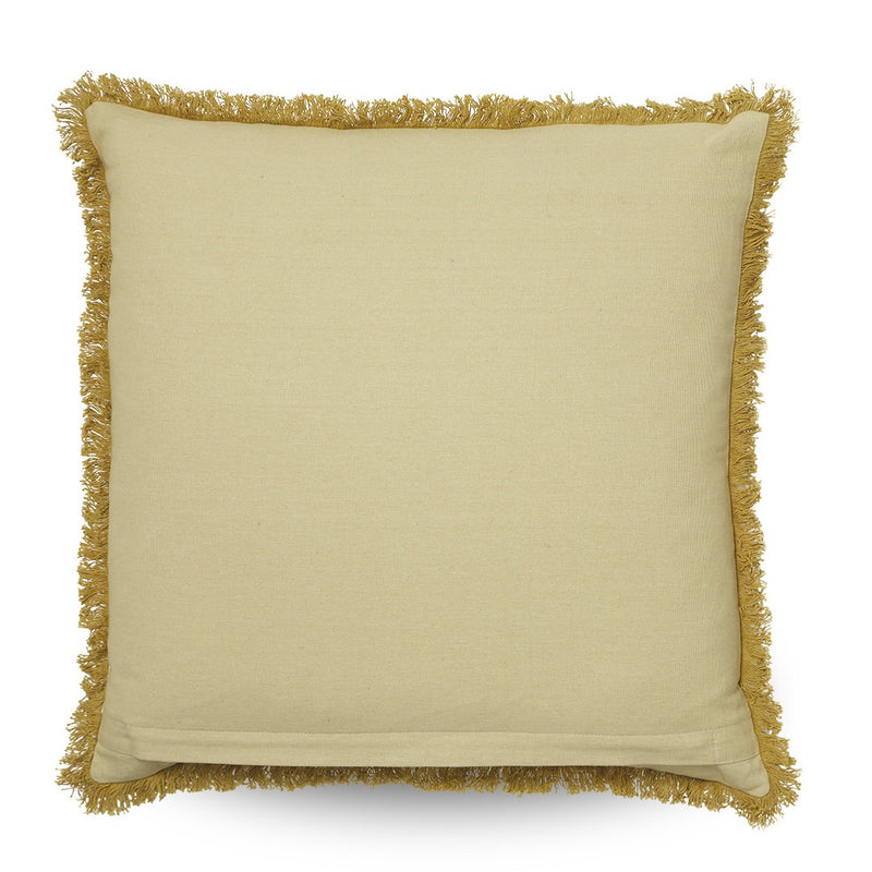 Clovelly Clementine Cushion / Mustard