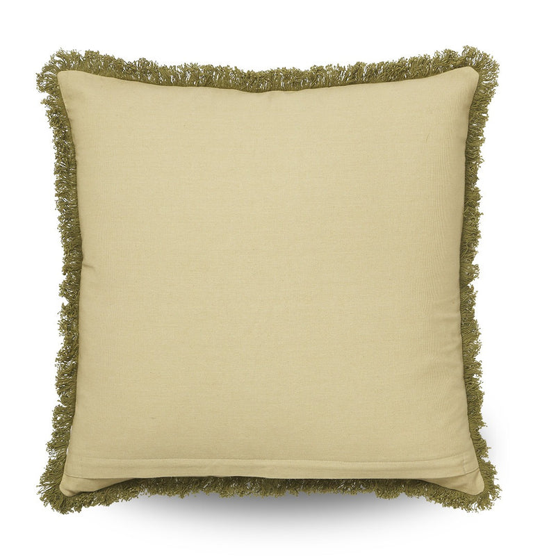 Clovelly Clementine Cushion / Olive