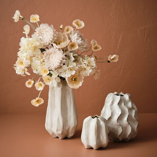 Rastina Vase 26cm / Ivory