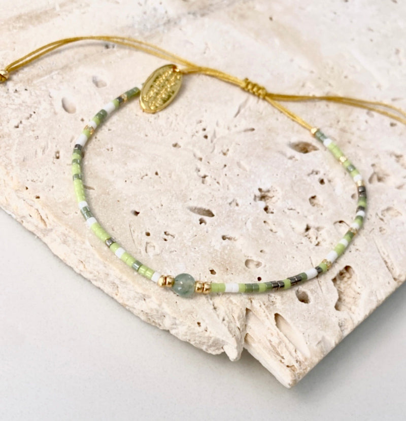 Seline Bracelet / Mixed Forest Green