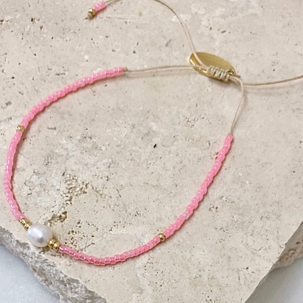 Celestial Delicate Bracelet / Barbie Pink