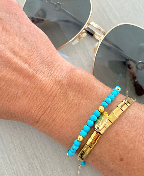 Riviera Bracelet / Turquoise Gold