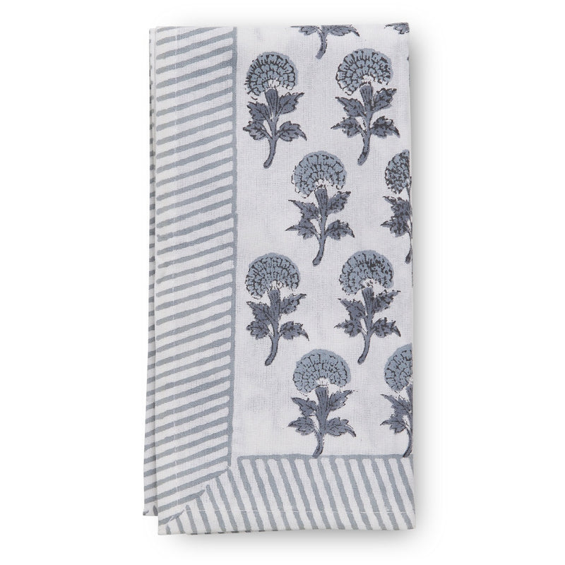 Tableau Poppy Napkin Set 4 / Blue