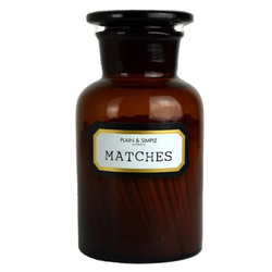 Matches Amber Bottle