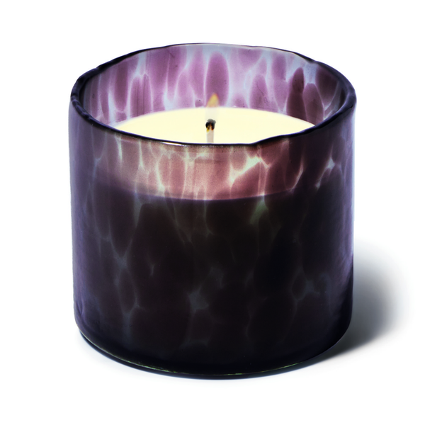 Hand Blown Glass Candle / Plum