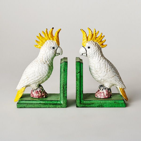 Cockatoo Bookends