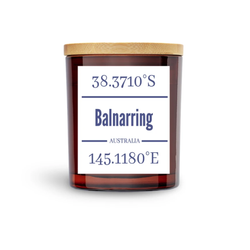 Balnarring Candle / Amber + White