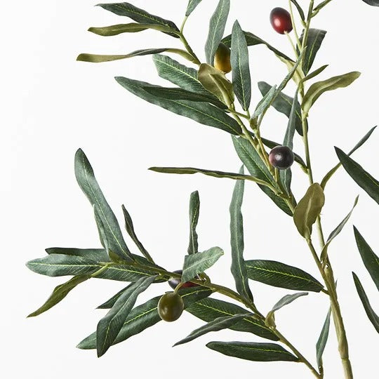 Olive Leaf Spray Green 91cm