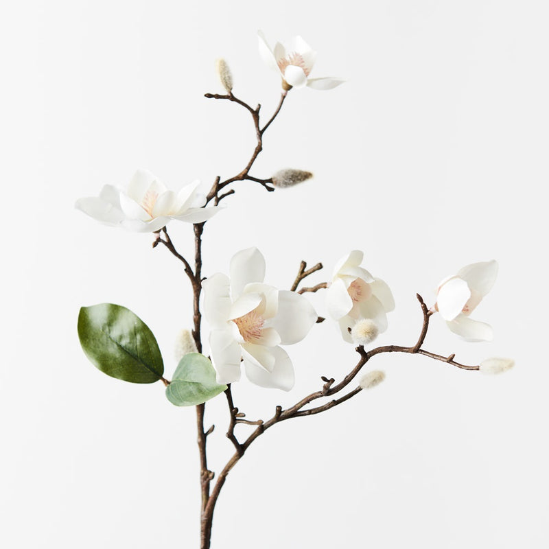 Magnolia Japanese Spray / White 66cm